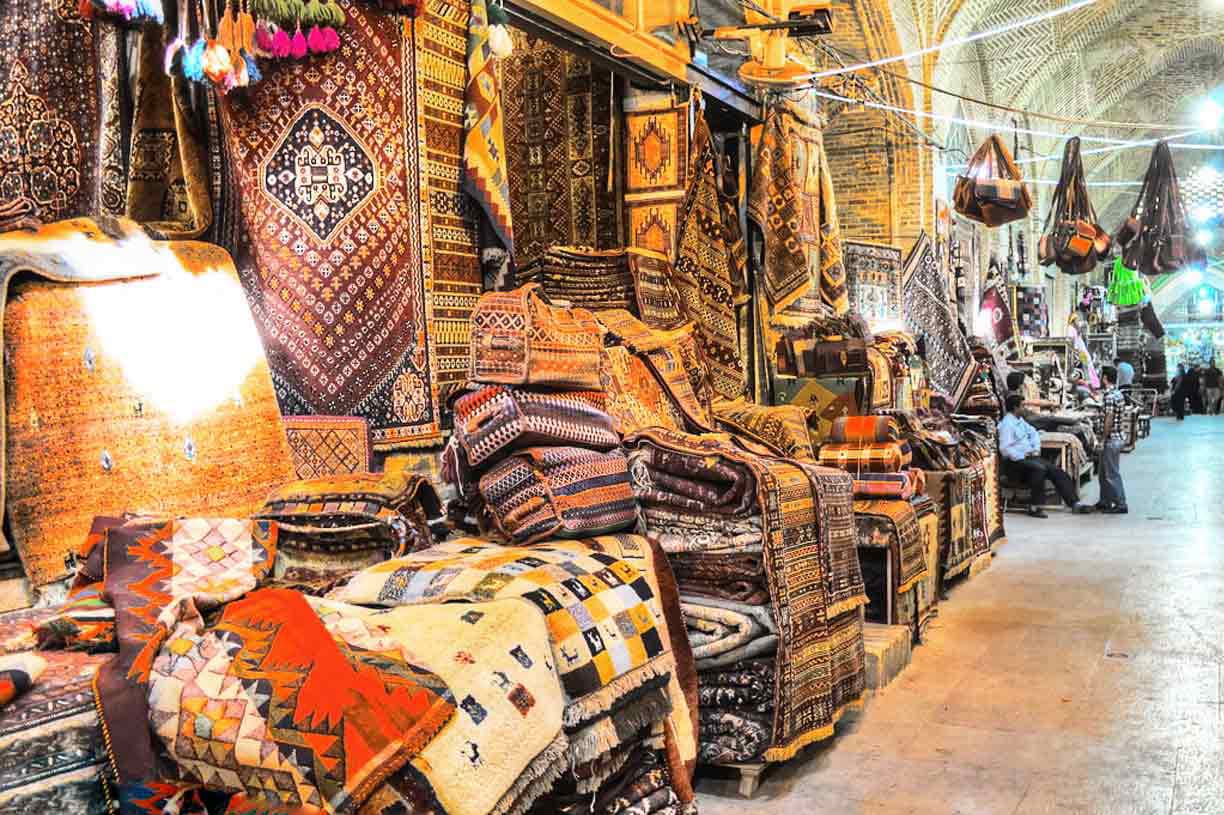 Sale carpet Vakil Bazaar Shiraz Iran