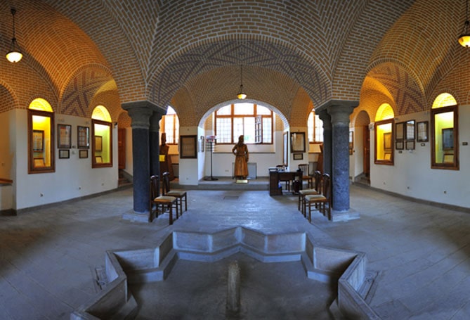 internal space Qajar Museum Tabriz