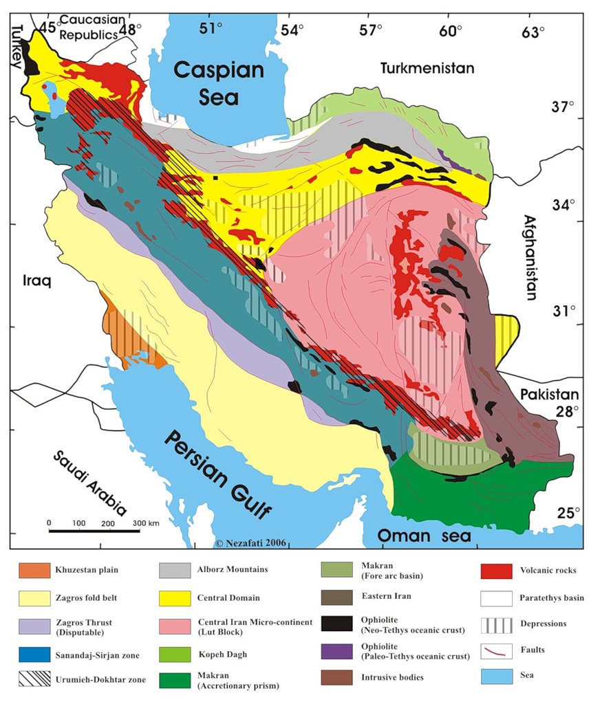 Geological Map Iran