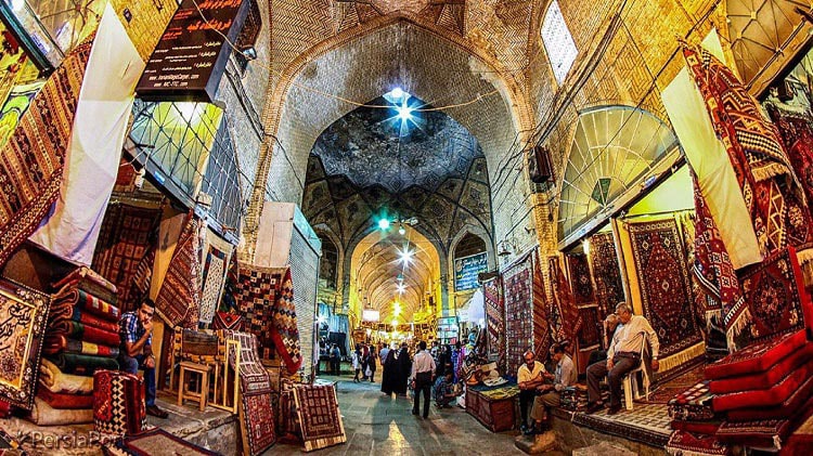 carpet bazaar of vakil shiraz
