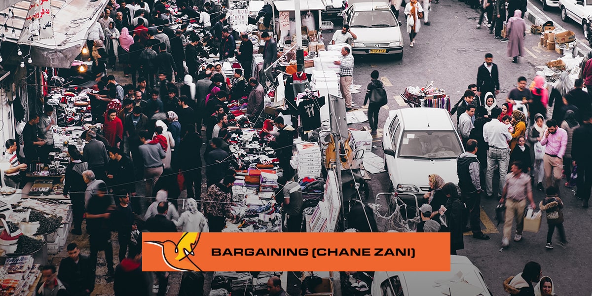 Bargaining (Chane Zani) one of the common customs of Iranian