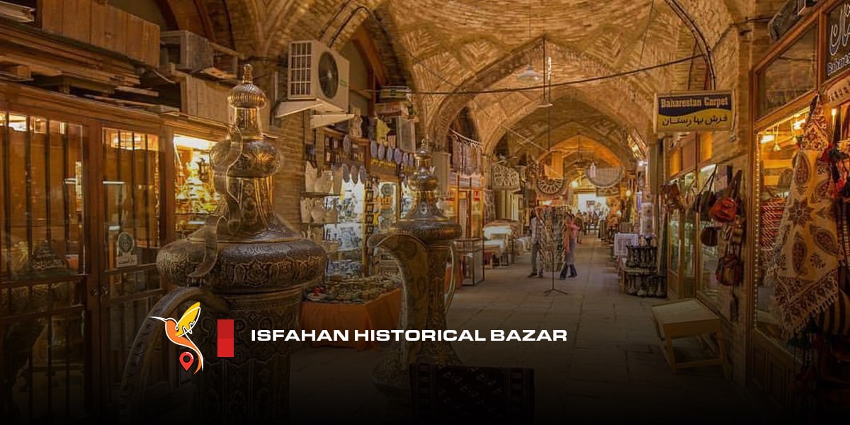 Isfahyan historical bazzar at the heart of city center