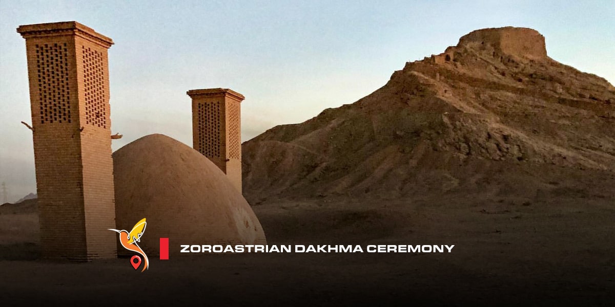 Zoroastrian Dakhma ceremony for their deads