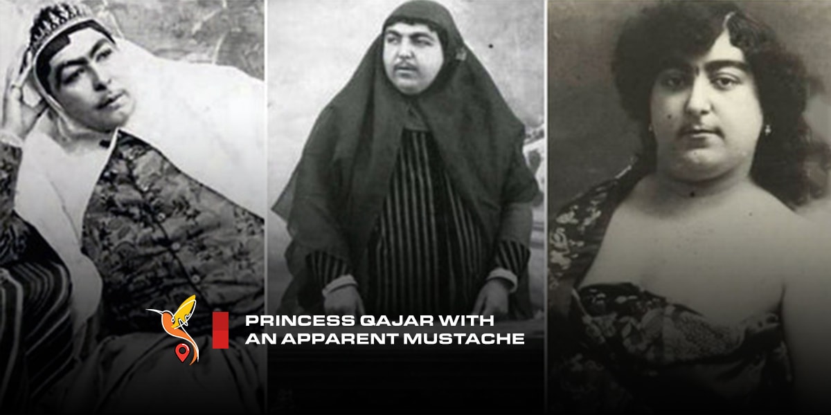 Princess-Qajar-with-an-apparent-mustache