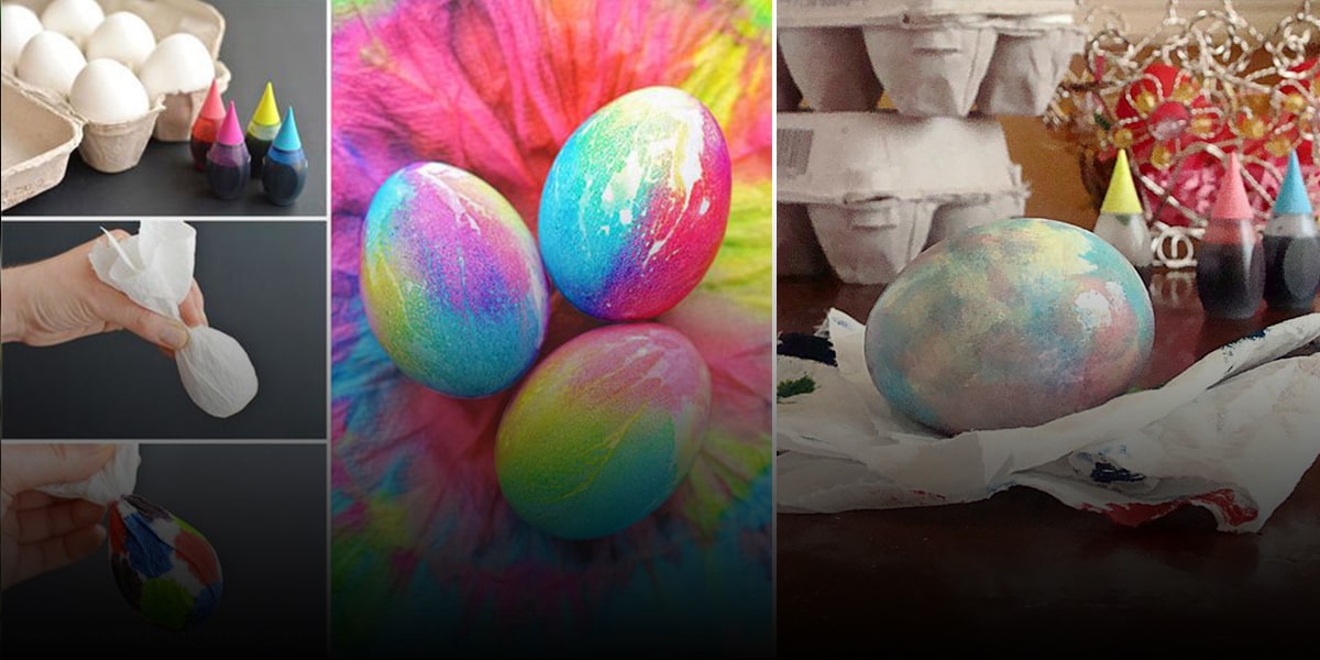 Coloring eggs with tissues or napkins)-min