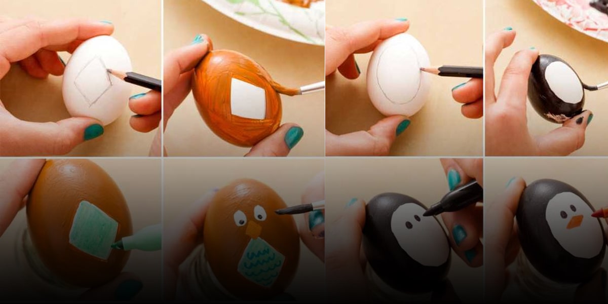 Use watercolor to color your Nowruz Eggs!