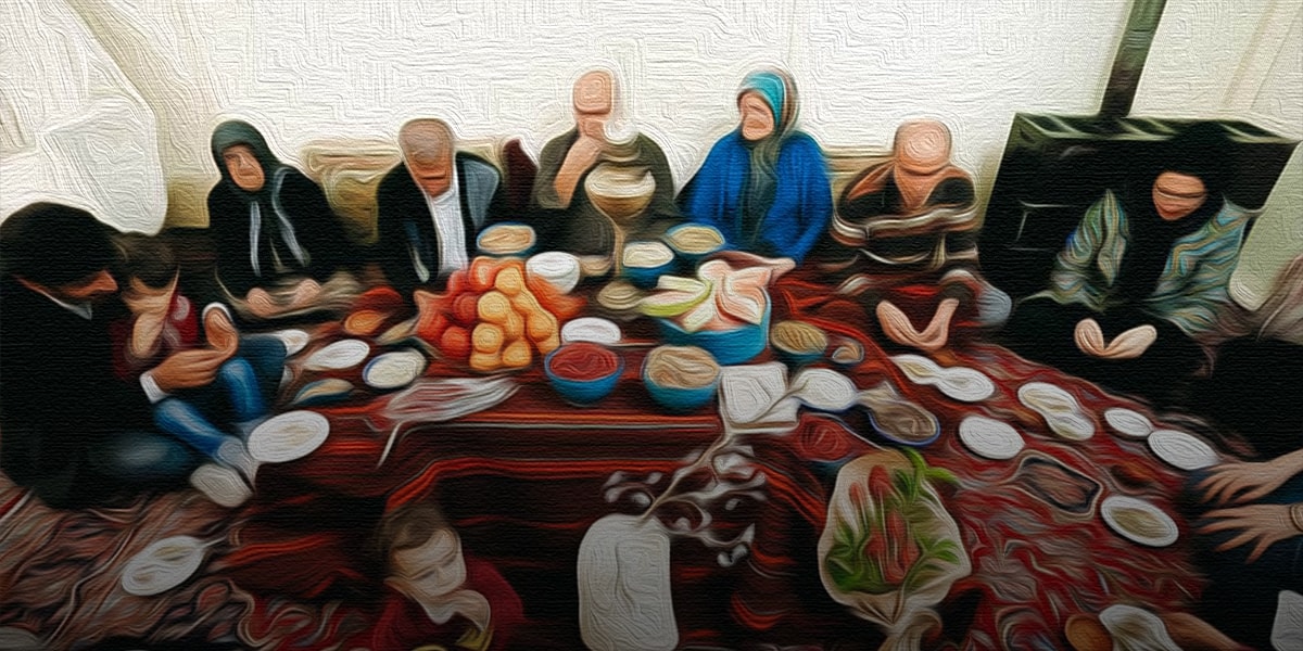 How Iranians have a meal together